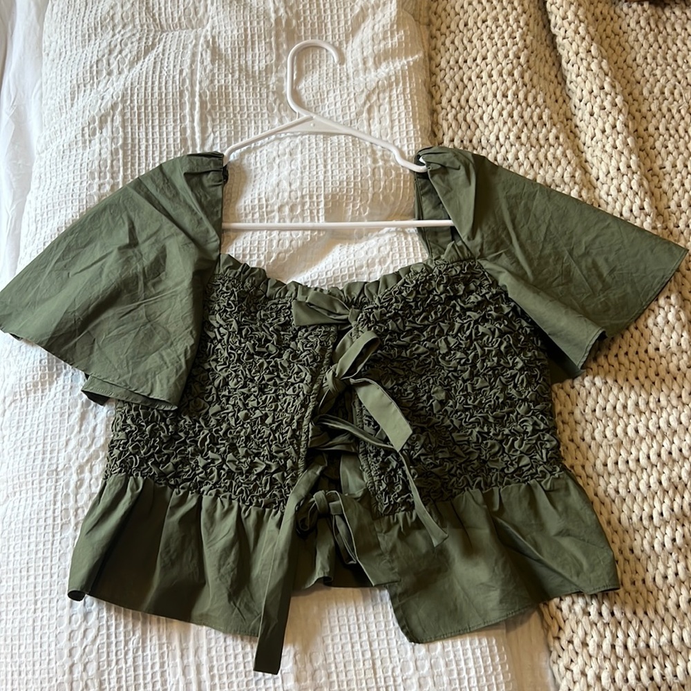Mare Anthropologie Peplum Top